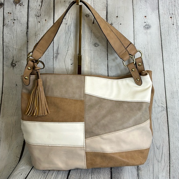 Handbags - Pretty Patchwork Boho Large Shoulder Bag